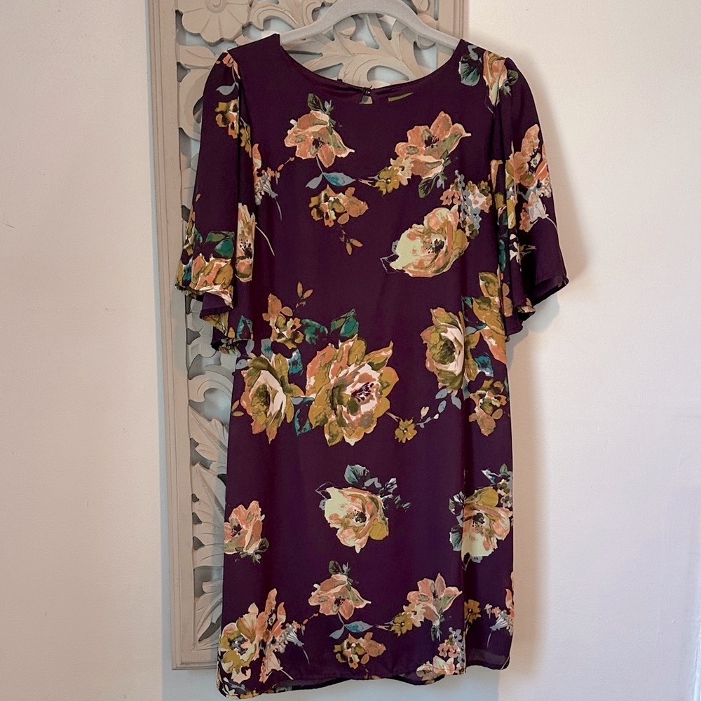 Olive & Pim Women’s Plum Cottage Slip Flora dress. Perfect condition. Size small